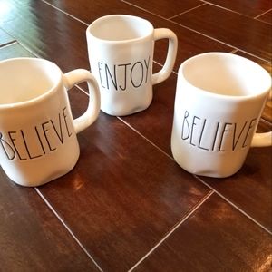Rae Dunn BELIEVE mug